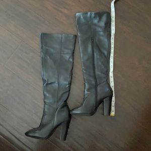Black Leather Aldo Milano Boots